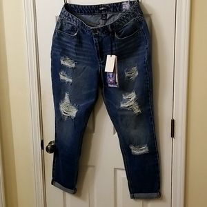 💣SKINNY GIRLFRIEND CUFFED JEANS💣